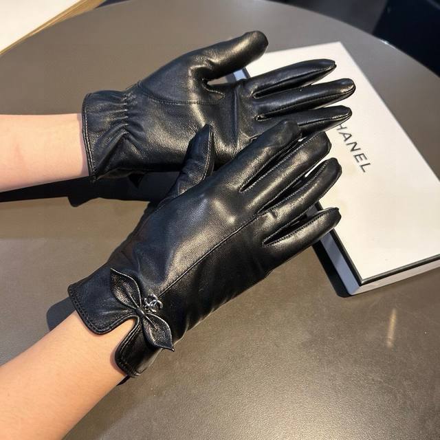 2025 New Exclusive First Release Touchscreen Gloves Chanel Original Quality Offi