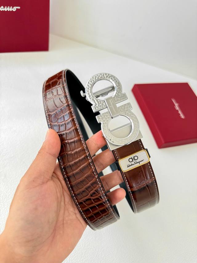 Product Name: Ferragamo Automatic Belt Model: Automatic buckle, pure steel auto