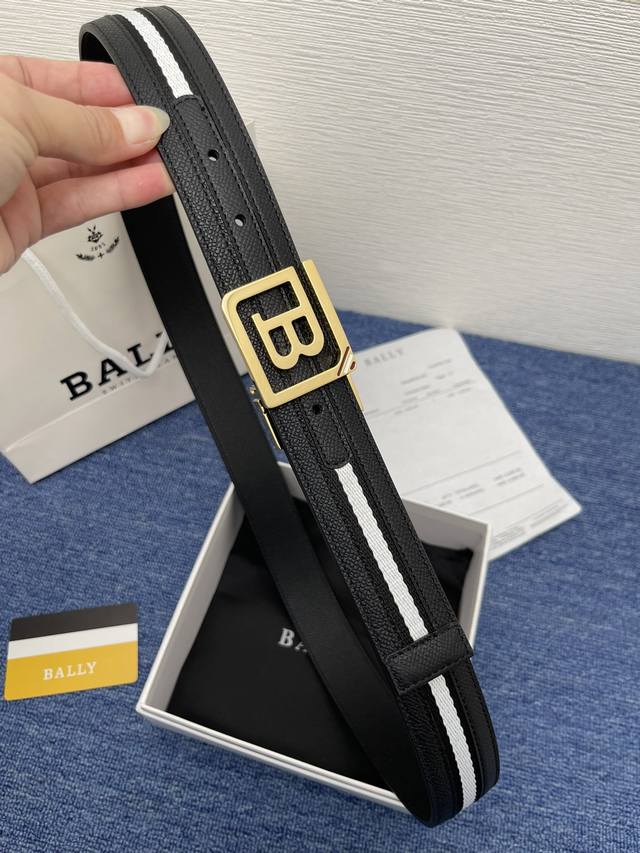 Brand Bally No. 550117 Description: New classic series belt, made of calfskin,