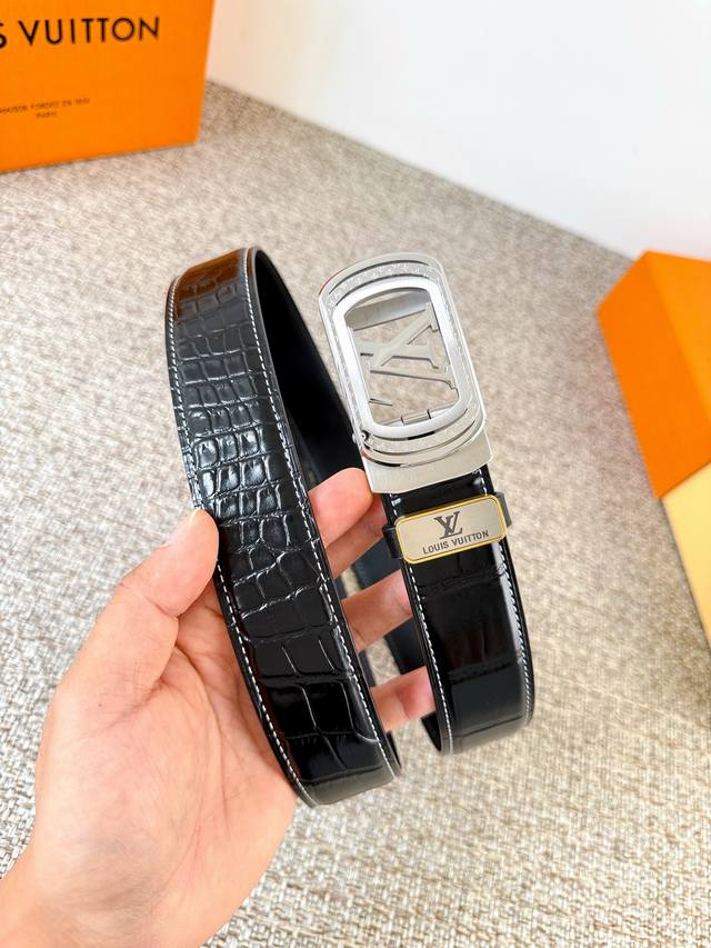 Product Name: Louis Vuitton Belt Original Automatic Buckle Model: Automatic buc