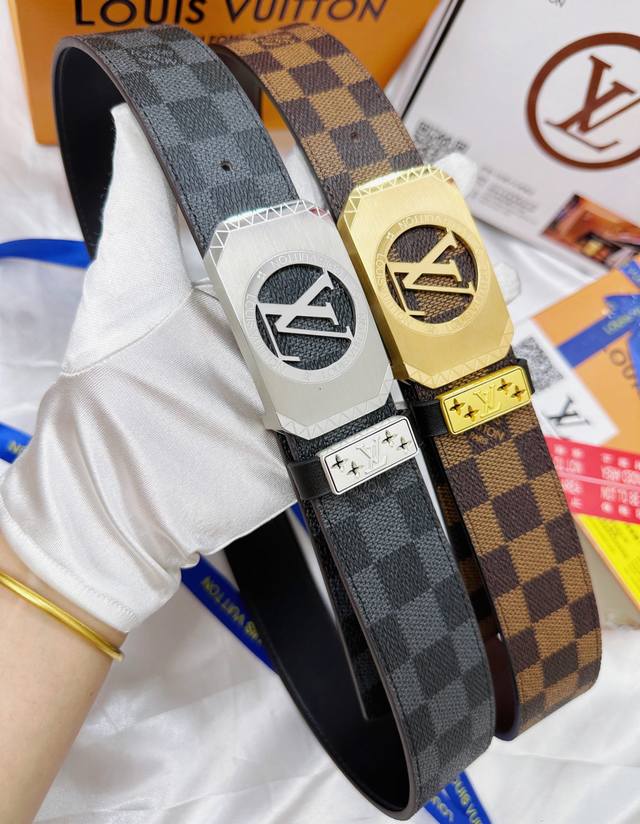 Belt: Louis Vuitton Top-Tier Replica. Belt: 100% Top-Grain Cowhide, Guaranteed