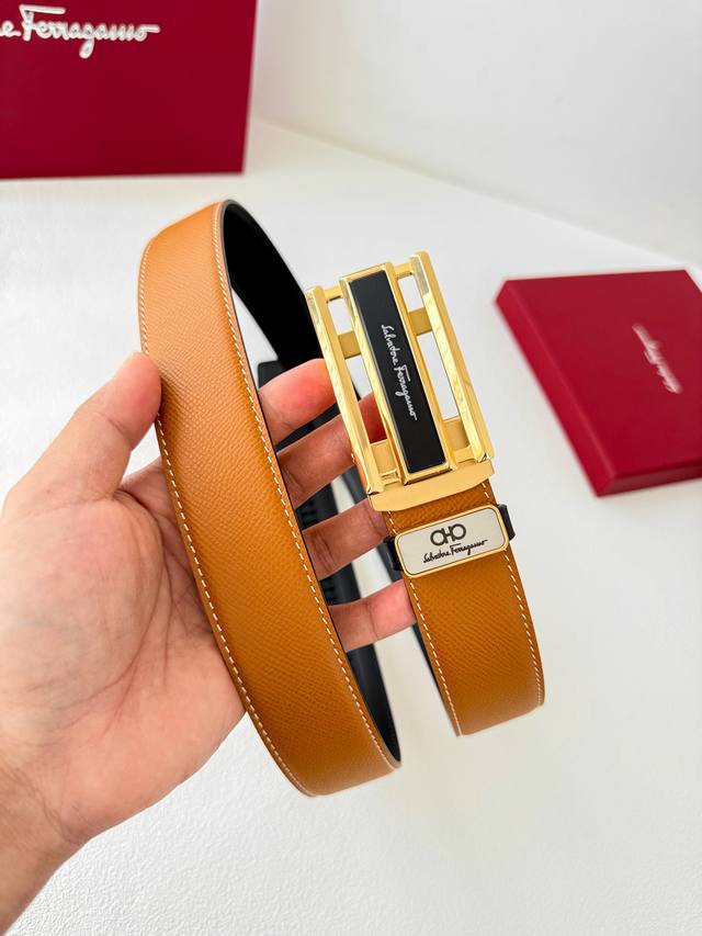 Product Name: Ferragamo Automatic Belt Model: Automatic buckle, pure steel auto