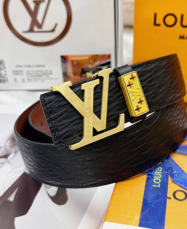 Belt: Louis Vuitton Top-Tier Replica. Belt: 100% Top-Grain Cowhide, Guaranteed