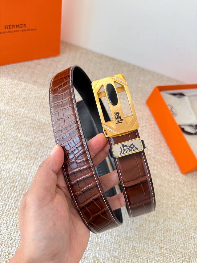 Product Name: Hermes Automatic Buckle Belt Model: Automatic buckle, classic aut