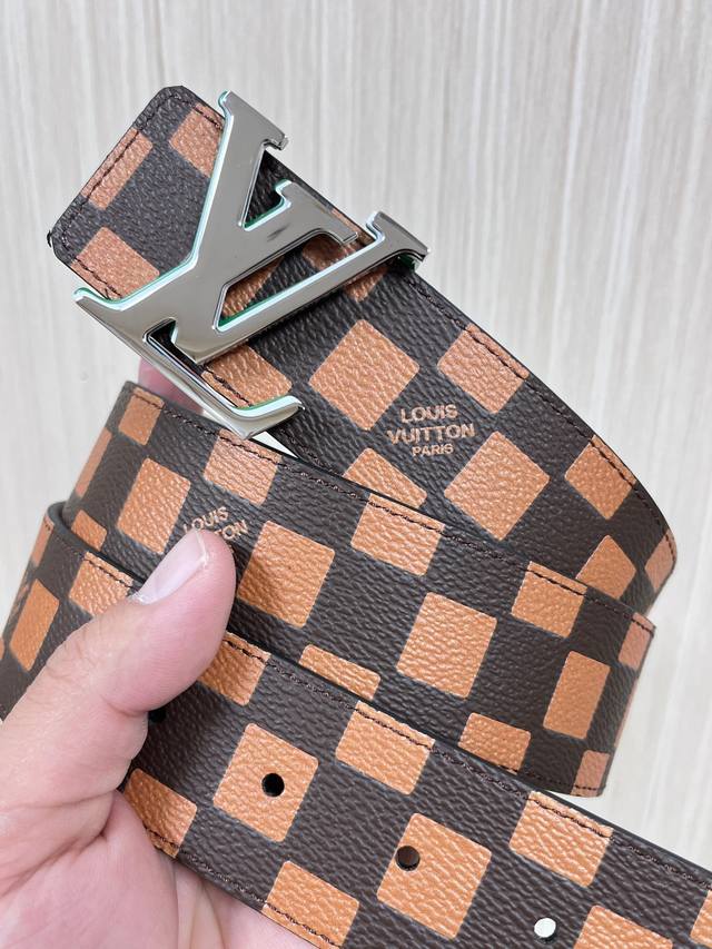 4.0 width, new seasonal style, canvas with orange plaid print, the other side im