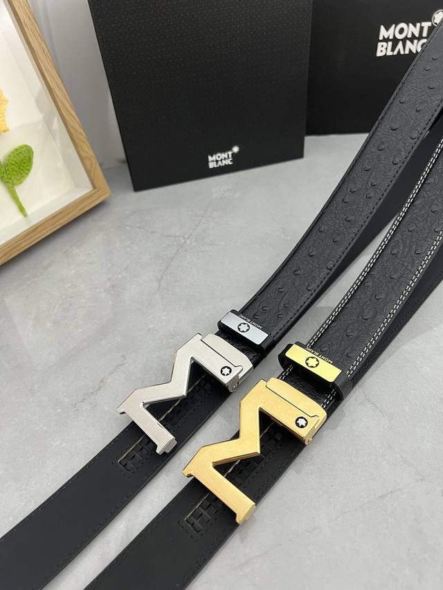 Product Name: Montblanc Automatic Leather Belt Material: 100% Top Layer Cowhide