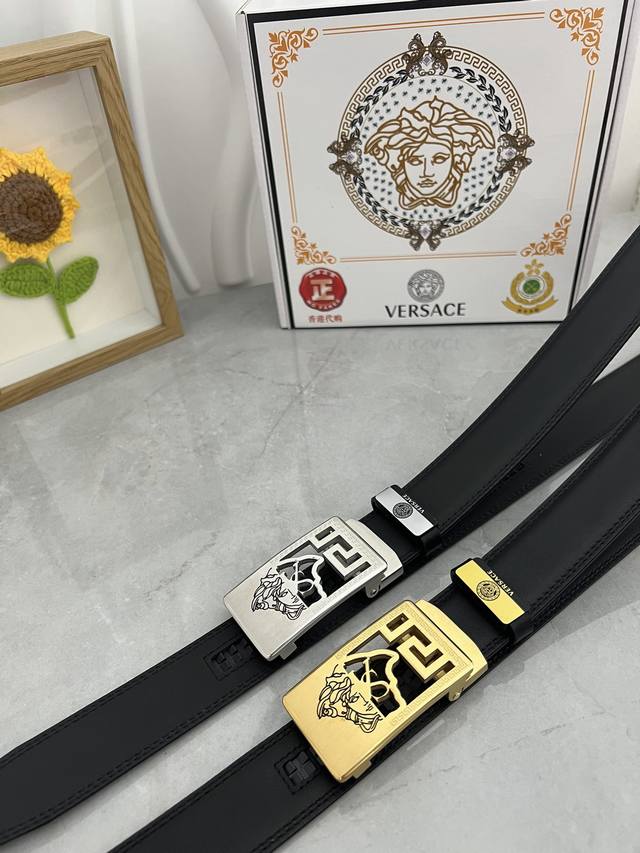 Product Name: Versace Automatic Buckle Material: 100% Genuine Top-Grain Cowhide