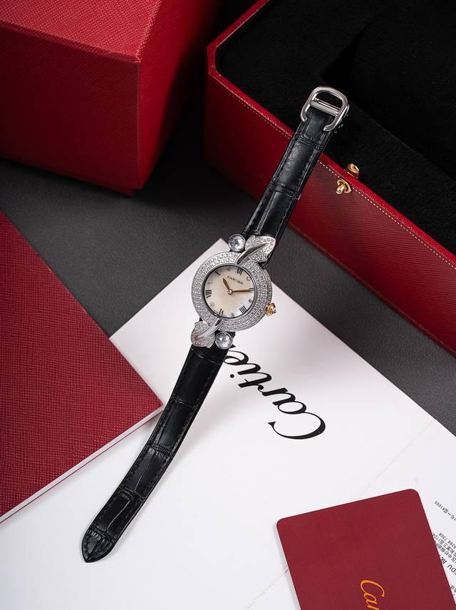 镶钻面+50 卡地亚Cartier 珍珠超越艺术美学！卡地亚 Cartier 高级珠宝腕表！法国高级珠宝品牌卡地亚的高级珠宝腕表充分且贴切地诠释“超越”二字，璀