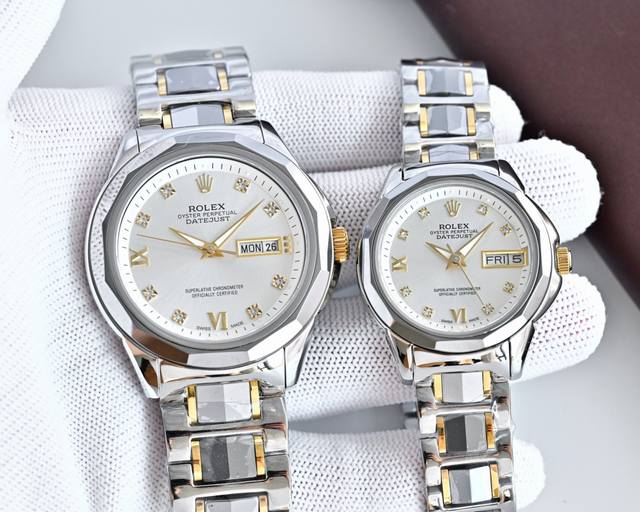 谐美迷人爱不释手 奢华设计！ 表面设计 鲜花 采用 手工镶钻字面镂空花辫设计 品牌 : 劳力士 实物更美 值得推荐 经典精钢壳 类型 ：精致女款腕表 送伴侣首选