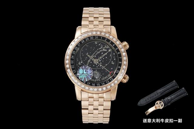 Bls新品 patek philippe 百达翡丽-pp 超级复杂功能时计系列 R2 6102-6104 钢带 系列。Grand Complications，天