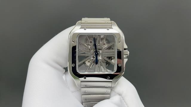 Mlf 卡地亚 Santos 镂空版 – 全新上市 Mlf 重磅推出 首款搭载 9611Mc 手动镂空机芯的卡地亚山度士。