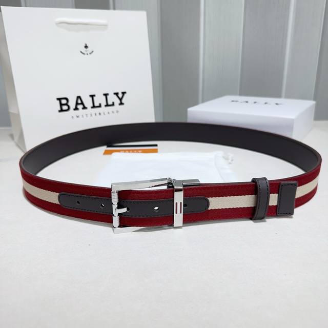 Bally , same style as in Bally boutiques. Made with webbing fabric and double-s