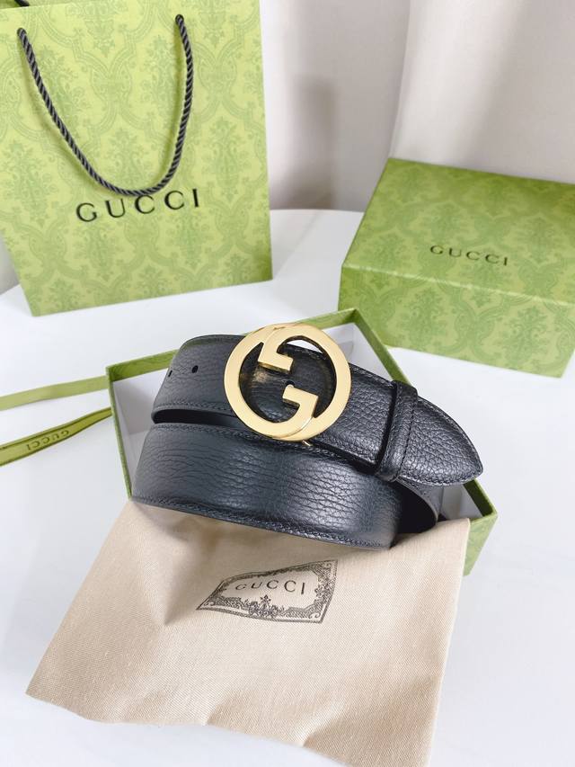Comes with full packaging gift box. New Gucci original single-piece belt, 4.0cm