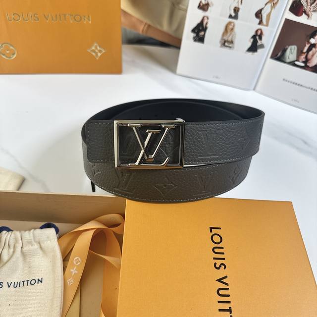 p : L's new men's belt this season, original design, 40mm wide, classic lychee-p