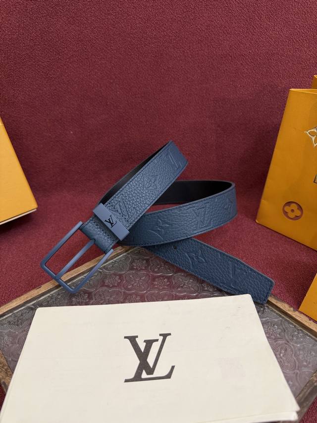 3.5mm pin buckle new LV belt, inspired by the 2025 new embossed monogram floral
