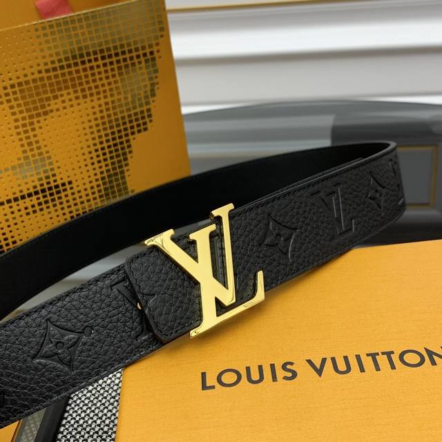 Louis Vuitton's French original leather embossed design paired with Italian imp