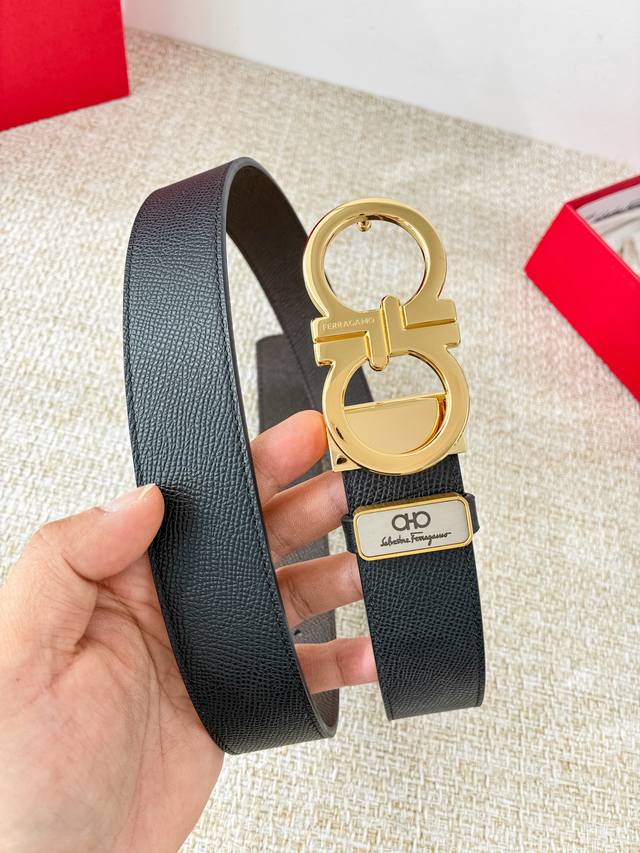 Product Name: Ferragamo Belt, Original Single Belt Model: Hook, Classic Buckle M