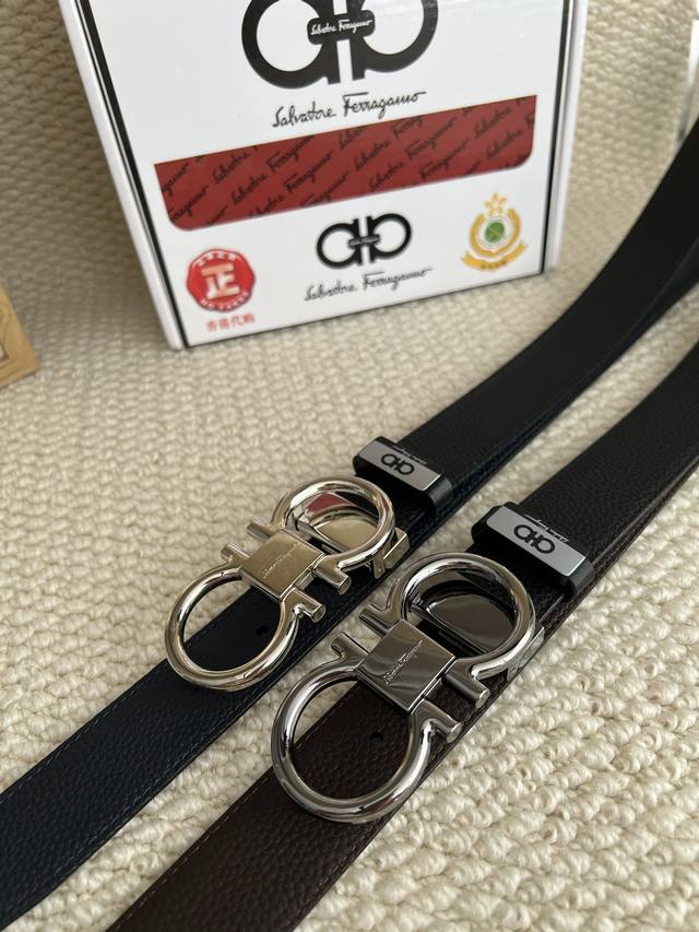 Product Name: Ferragamo Original Single Belt Material: 100% Top Layer Cowhide L