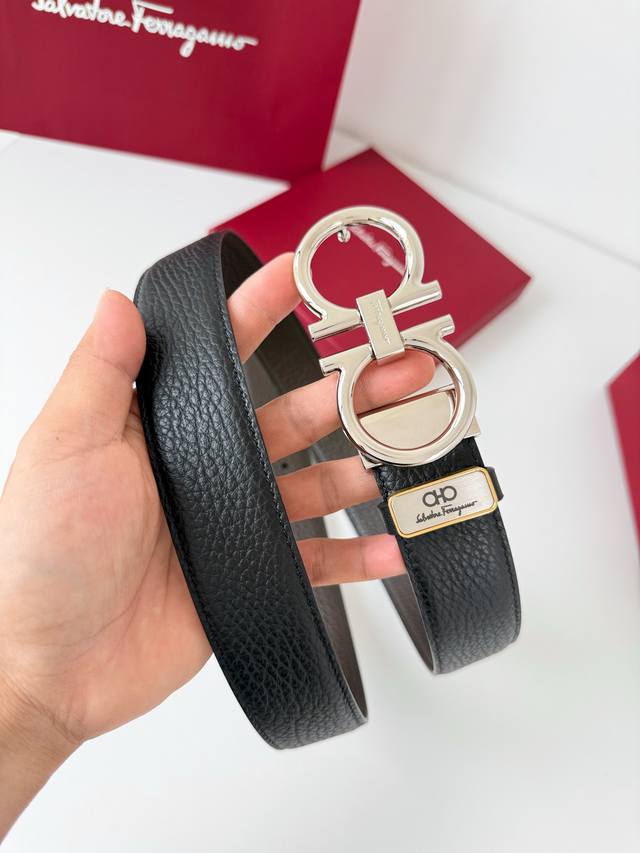 Product Name: Ferragamo Belt, Original Single Belt Model: Hook, Classic Buckle