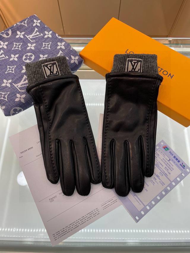 Lv New Men's Gloves, Grade A Sheepskin, Ultra-thin, Soft, Comfortable, Superior