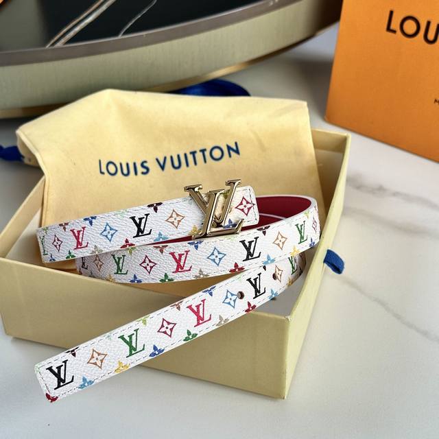 Original Packaging 1.0 Women's Belt from Lvjia, 2cm Width, Collaboration Floral