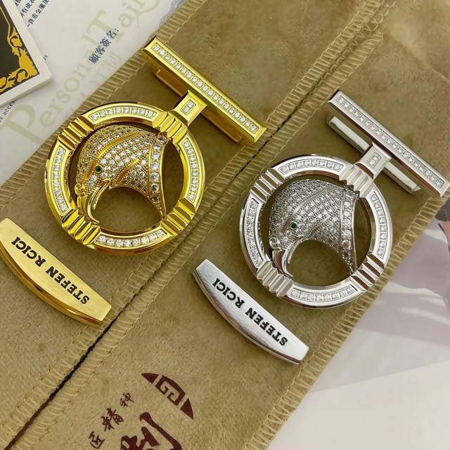 Belt: Stefen Rcici. Stefen Rcici Diamond-Studded Belt: Top-Tier Original Replic