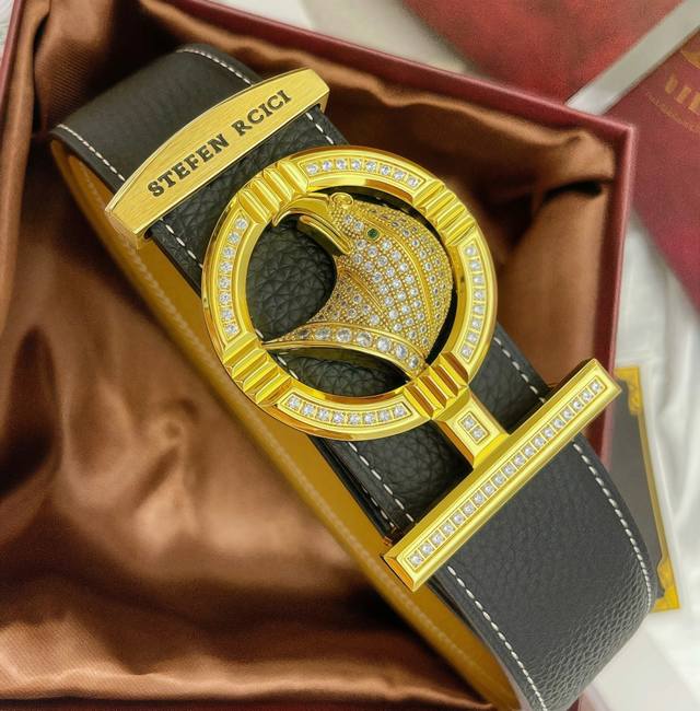 Belt: Stefen Rcici. Stefen Rcici Diamond-Studded Belt: Top-Tier Original Replic