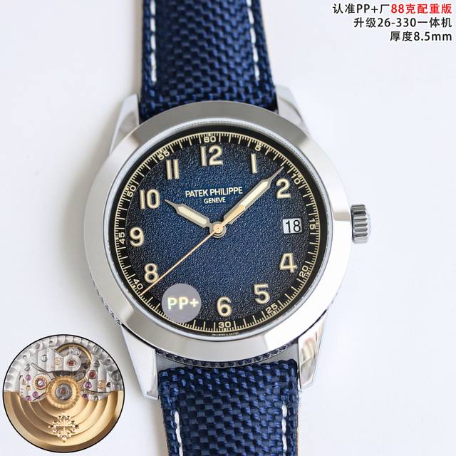 ppfactory 88克配重 pp 百达翡丽 Calatrava Cm6 古典表系列 5226系列 直径：40Mm8.5Mm 以其简约精炼的圆形表壳而闻名，百