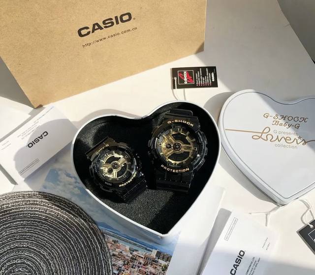 情侣对表，卡西欧 Ga-110表盘直径大号53Mm、小号32Mm，手表小红书已爆#G-Shock回头率爆表！