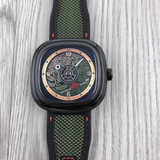 Sj出品 独家新款 现货 Sevenfriday 七个星期五 手表机械男表T3 05,虎年限量款， 春季新品，改革后的新款比旧款更薄更轻舒适，大小45.6X45