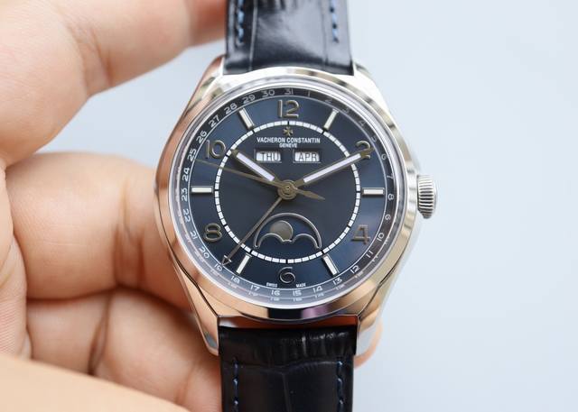 Mx厚积薄发 真“芯”力作 Vc江诗丹顿伍陆之型 Fiftysix全日历系列 腕表 型号 4000E 000A-B548 B439 B438 B065 表壳 尺