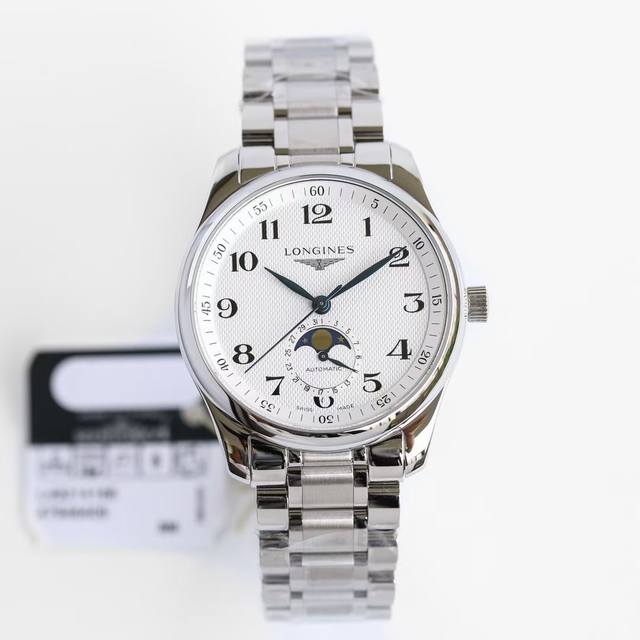 Gf浪琴名匠系列月相40Mm腕表，搭载L899.5一体机芯 所有功能同步原装 。 两大市场唯一』： 唯一对版自动陀真轴承 注意：此轴承并非贴片，没有浪琴机芯专用