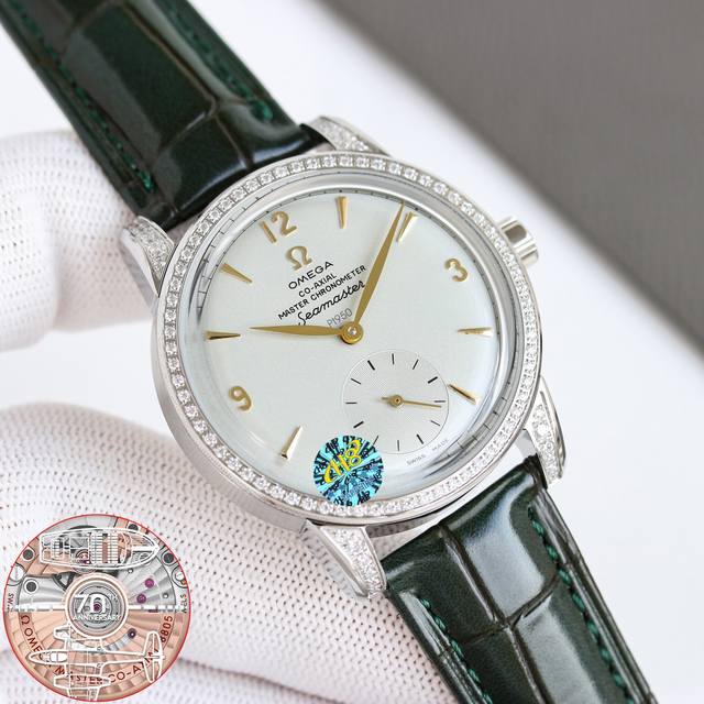 欧米茄 Omega 海马系列 1948腕表 重磅来袭！欢迎品鉴！ 独家定制8806至臻天文台一体机芯，纹理、结构、摆轮位置和镂空均与原版一致，运转美态清晰可见，