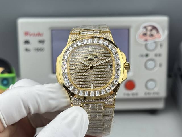 pdf Factory 满天星来袭！ patek philie Nautilus 5719系列顶配满钻腕表 尺寸：40Mmx8.7Mm 机芯：独家定制26-33