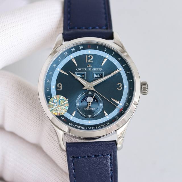 10C Factory 心诚所致，震撼推出精细美学代表之作 Jaeger-Lecoultre积家大师系列 Q4148420市场最高版本6点位真小秒 精彩细节 腕