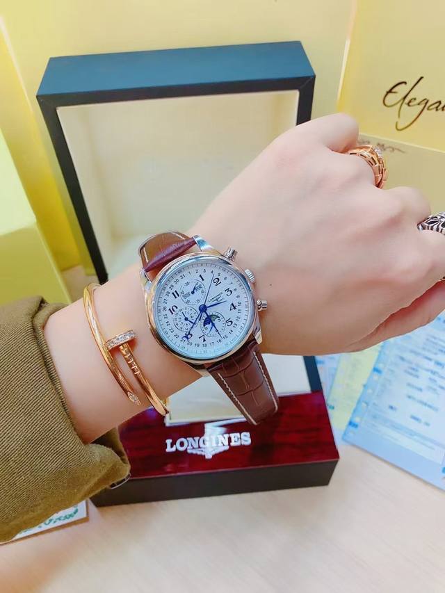 名匠系列 彭于晏代言...机械 全自动八针设计、纯皮带原装表扣直径：38Mm