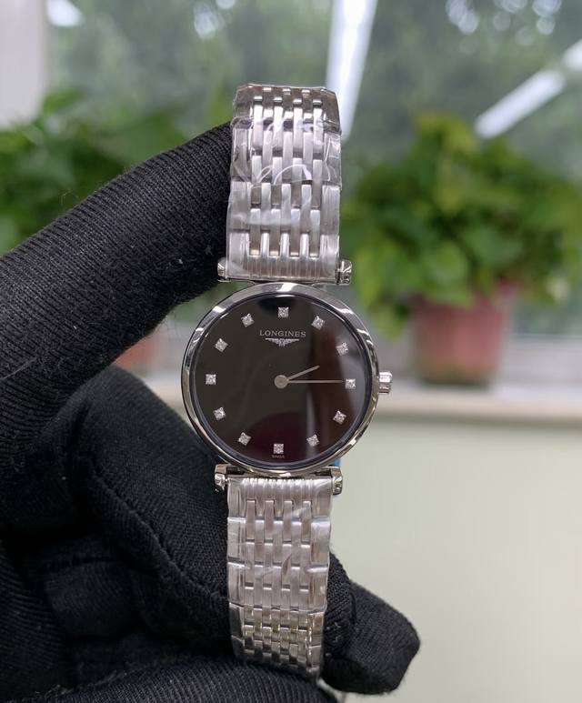 浪琴Longines 浪琴表嘉岚系列 L4.209.4.58.6 石英机芯 精钢 24 Mm 价14950，全新全套