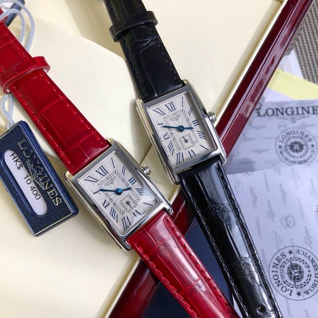 独家狠货来袭！渠道货！林志玲同款！浪琴表黛绰维纳鳄鱼皮系列！20.80 X 32 Mm 石英女士腕表！机芯L178石英机芯！拥有低电量提醒功能！石英机芯没电了秒