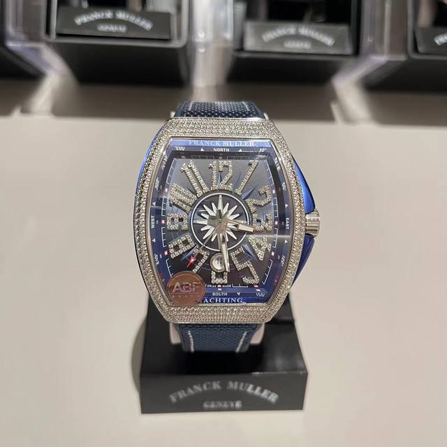 完美细节 Abf 最高品质 新款到货 Franck Muller 法兰克穆勒 Fm Vanguard Yachting V45遊艇系列 44X54 Mm1.表壳