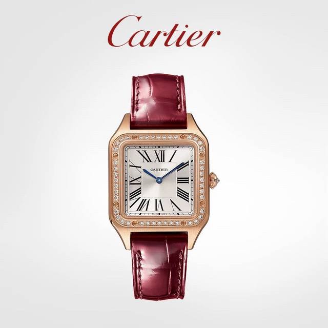 2630年最新款限量版 卡地亚山度士超薄杜蒙系列腕表，情侣款对表，中性表款 台湾厂做工质量杠杠！深度防水 表壳：316L精钢3件套表壳 玻璃：蓝宝石水晶镜面 机