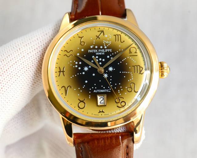 Tw Factory 百达翡丽 pp 银河系列 Iw1原版开模 耗时长达八个月！超薄男士自动机械腕表，锅盖玻璃 采用日本进口原装9015机芯，每小时振频2880