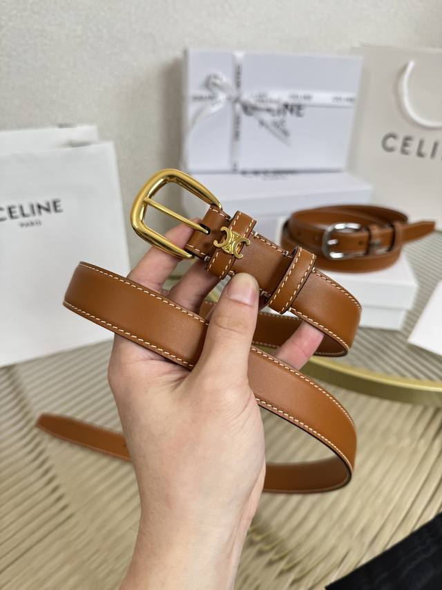 Celine Women's Clothing Original New Arrival, Width: 2.5cm, Exquisite Arc de Tr