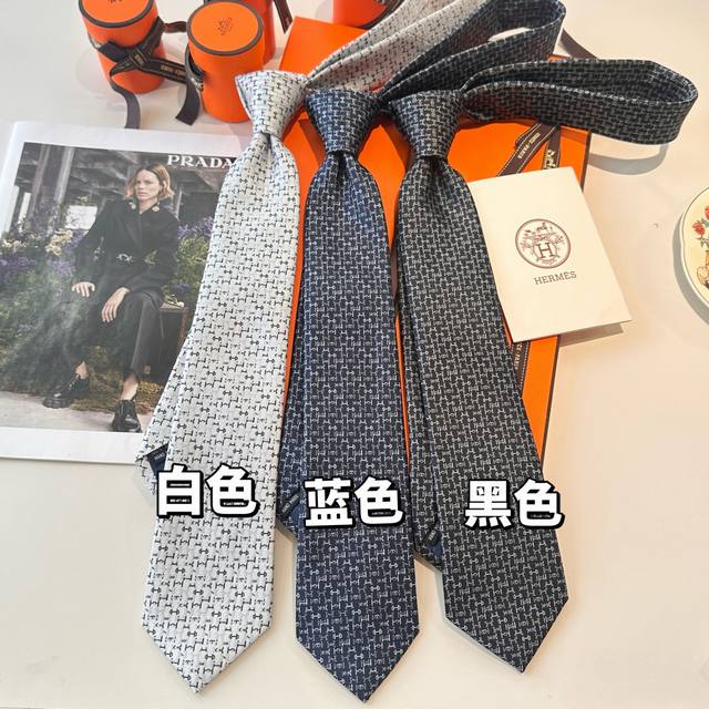 New Black Men's Tie Series - H Letter Tie. Rare H brand releases a thousand dif