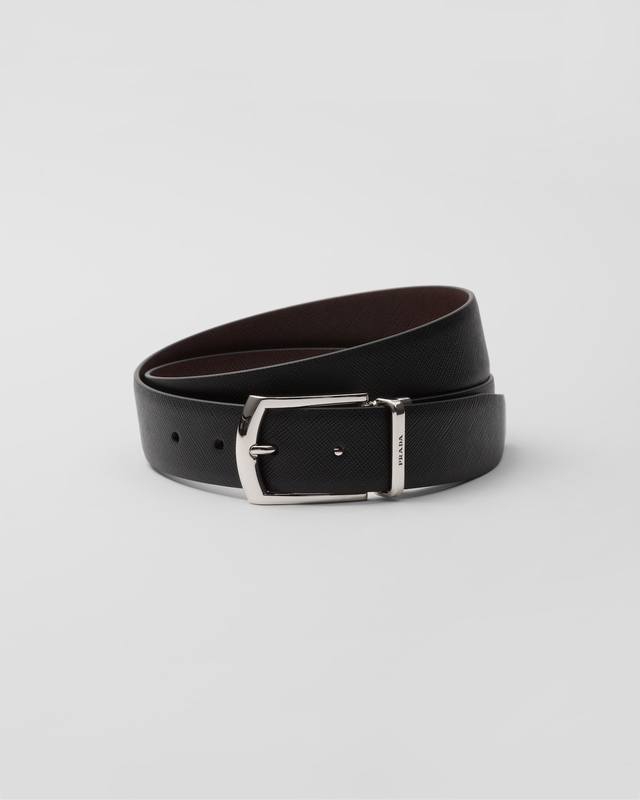 Rada Men's Reversible Waistband Belt (3.4cm), same style as in Prada boutiques.