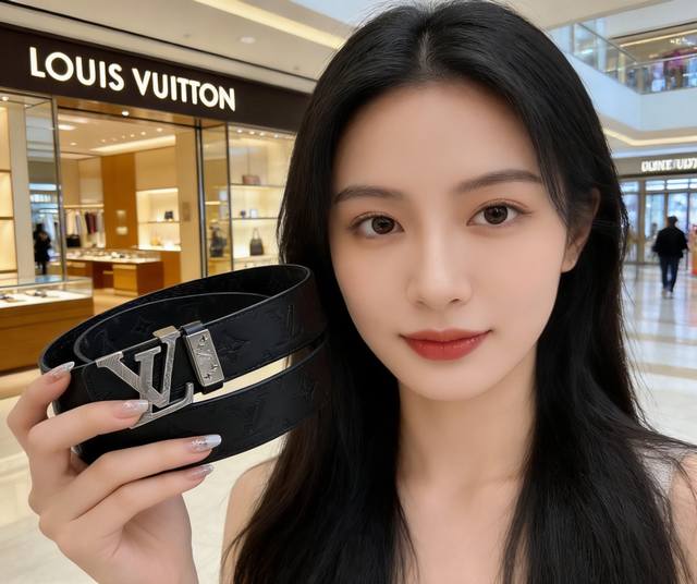 Belt: Louis Vuitton, chip-supported, reversible - DDD Belt: Supports NFC chip s