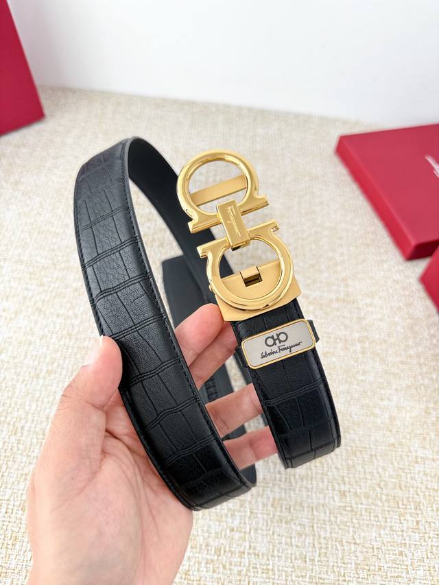 Product Name: Ferragamo Automatic Belt DDD Model: Automatic buckle, pure steel