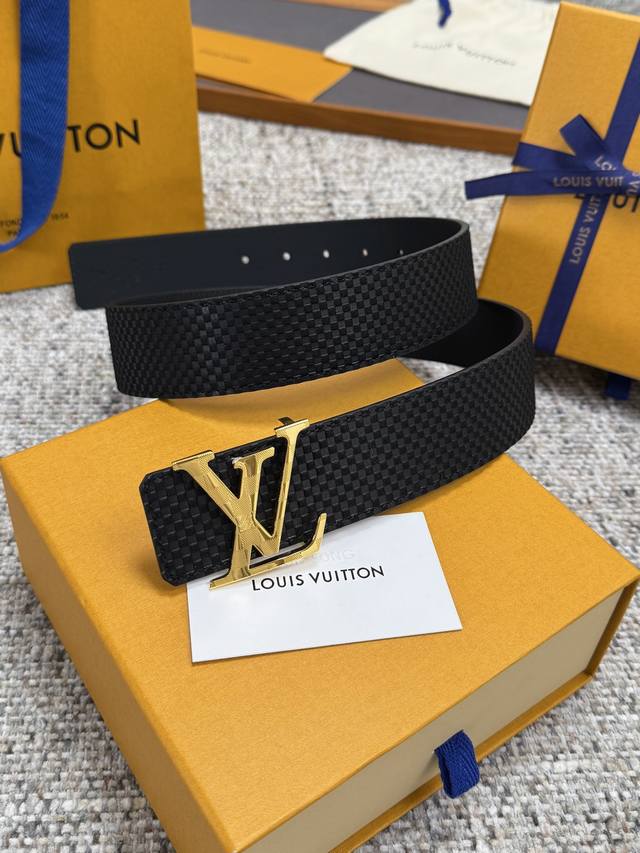 Louis Vuitton LV belt, Miguel leather sole series, original hardware, exquisite