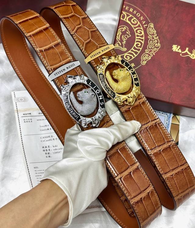 Belt: Stefen Rcici. Alligator Belt DDD: Top-tier original replica. Private cust