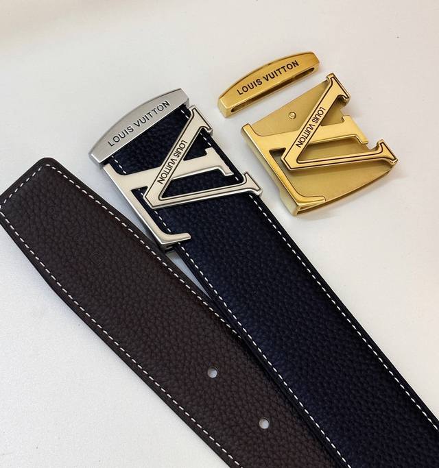 Belt: Louis Vuitton Top Replica - DDD Belt: 100% imported original top-grain co