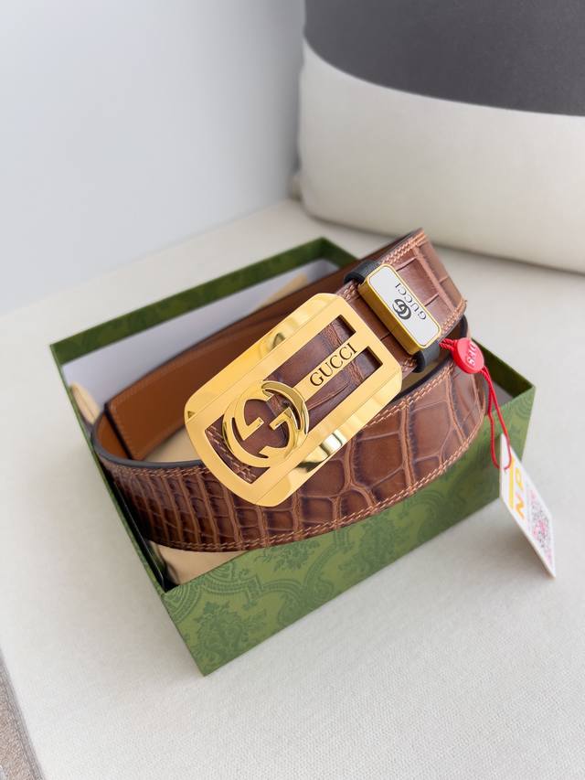 Product Name: Gucci Original Belt/Leather Bag DDD Model: Hook buckle, pure stee